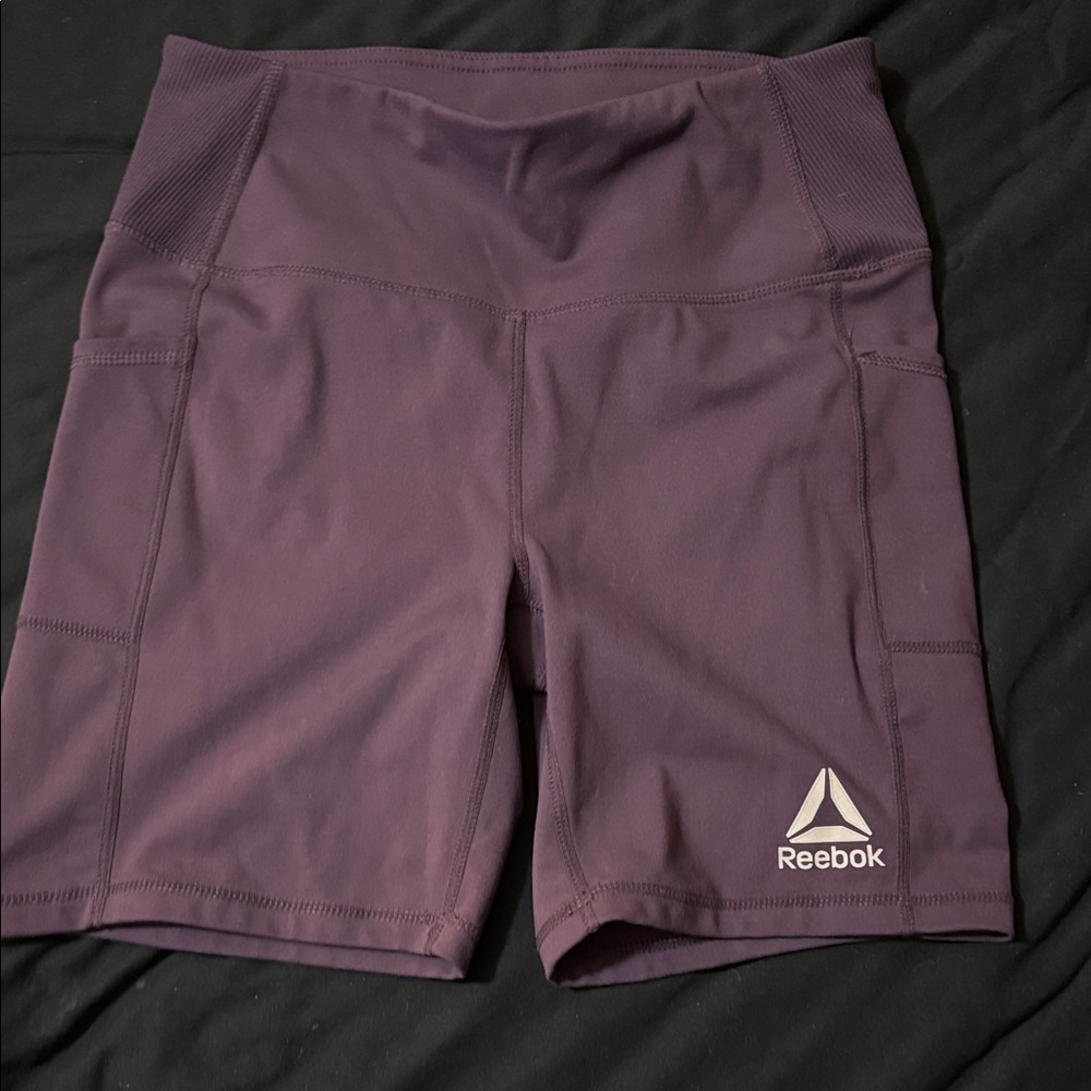 Reebok Women's Dark Purple Bike Shorts